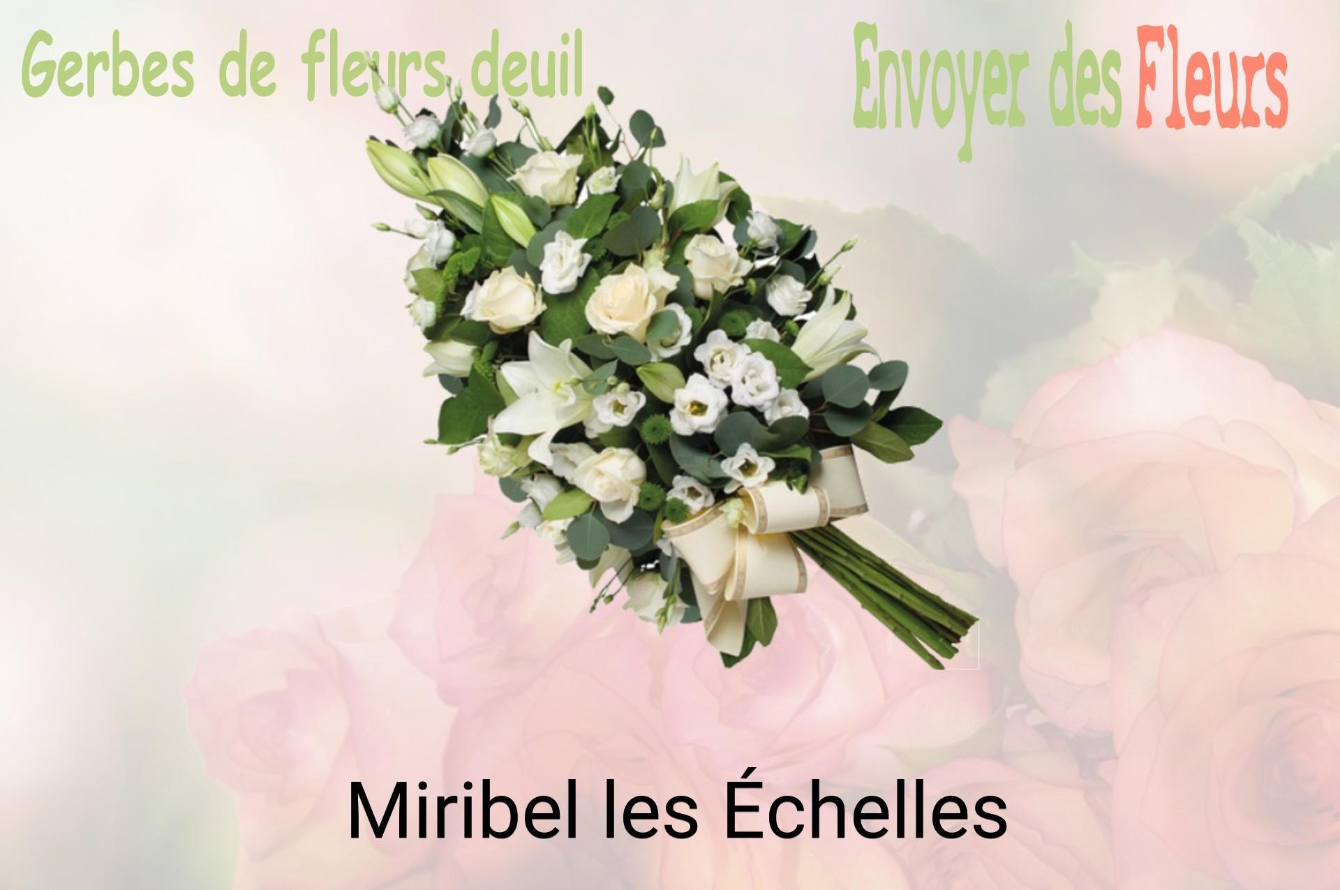 Gerbe de fleurs de deuil livrée à Miribel-les-Échelles